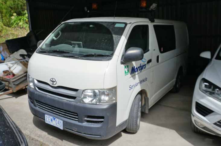 Martyrs Toyota HiAce service van ZEW040